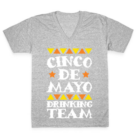 Cinco De Mayo Drinking Team V-Neck Tee Shirt