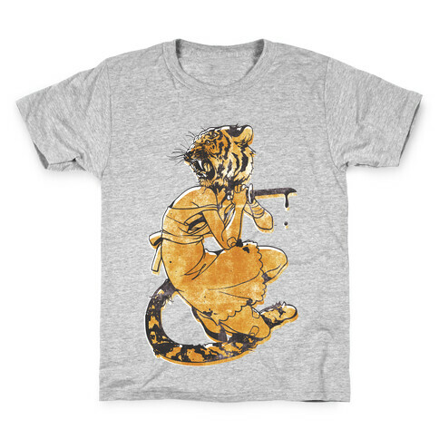 Tiger Woman Kids T-Shirt