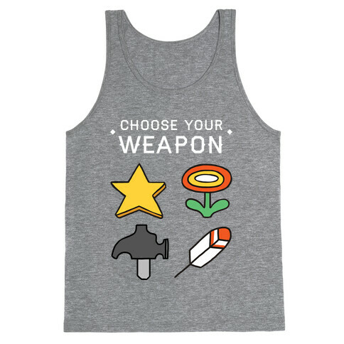 Choose Your Weapon Parody Tank Top