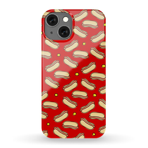Red Hot Dog Pattern Phone Case