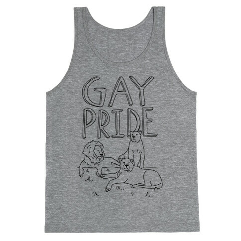 Gay Pride Of Lions Tank Top