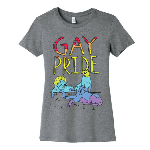 Gay Pride Of Lions Womens T-Shirt