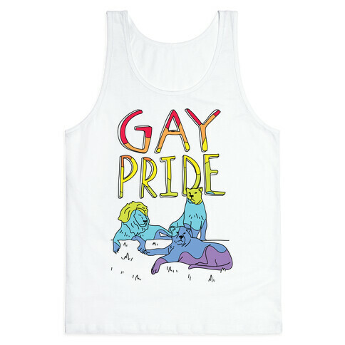 Gay Pride Of Lions Tank Top