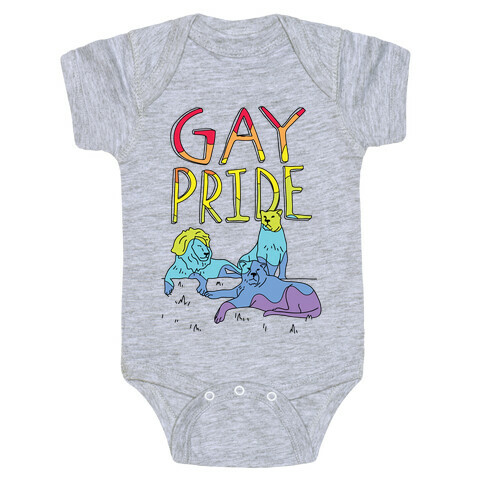 Gay Pride Of Lions Baby One-Piece