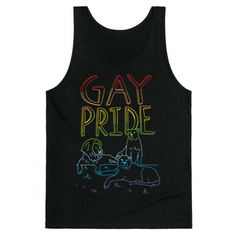 Gay Pride Of Lions Tank Top