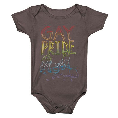 Gay Pride Of Lions Baby One-Piece