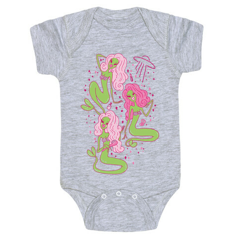 Mermaid Martians Baby One-Piece