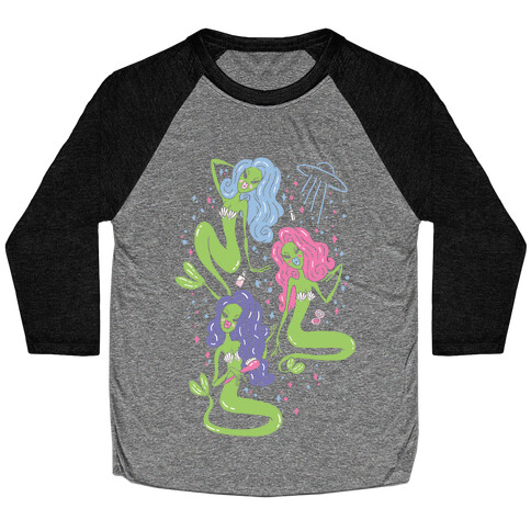 Mermaid Martians Baseball Tee