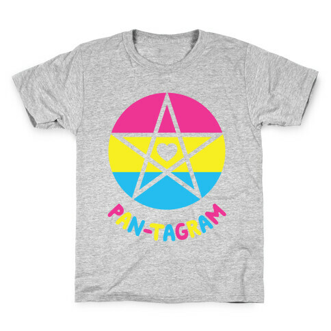 Pan-tagram (Pansexual Pentagram) Kids T-Shirt