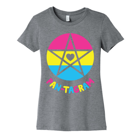 Pan-tagram (Pansexual Pentagram) Womens T-Shirt