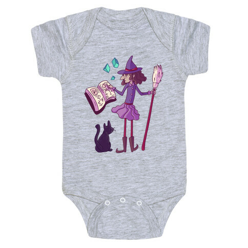 Witch Consults Her Spellbook Baby One-Piece