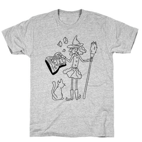 Witch Consults Her Spellbook T-Shirt