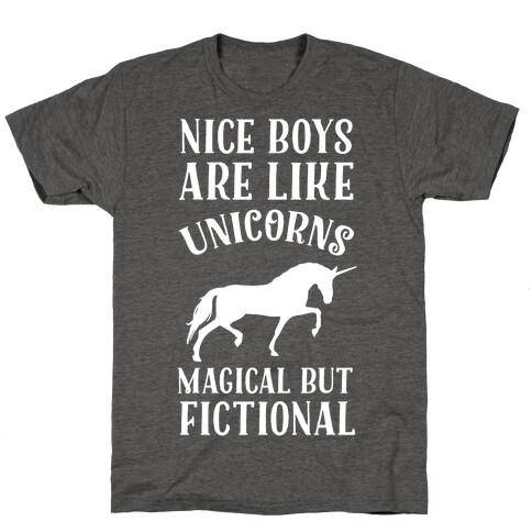 Nice Boys Are Like Unicorns Magical But Fictional T-Shirt