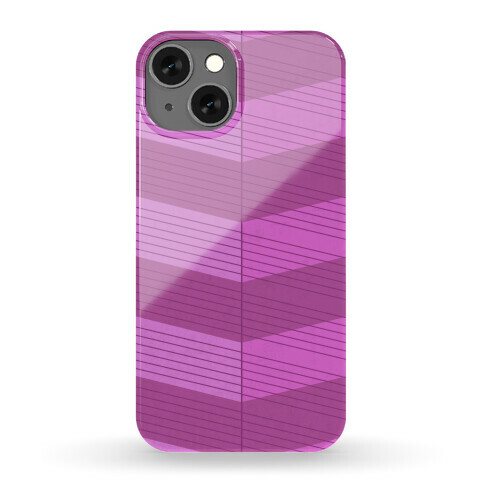 Stripes on Stripes Pattern (Purple) Phone Case