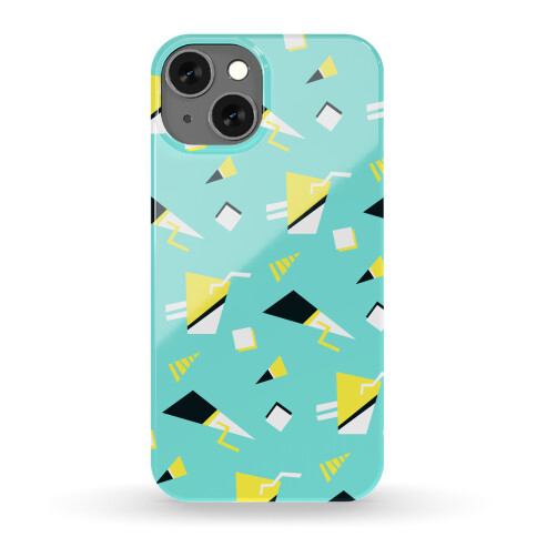 Teal 80s/90s Pattern Phone Case