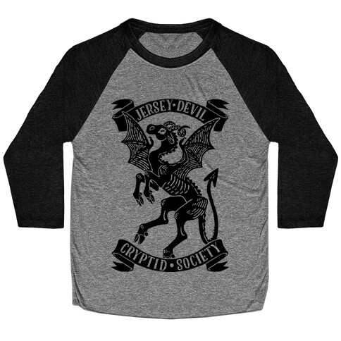 Jersey Devil Cryptid Society Baseball Tee