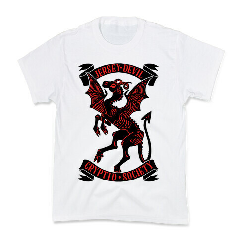 Jersey Devil Cryptid Society Kids T-Shirt