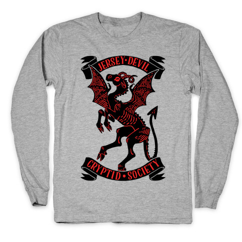 Jersey Devil Cryptid Society Long Sleeve T-Shirt