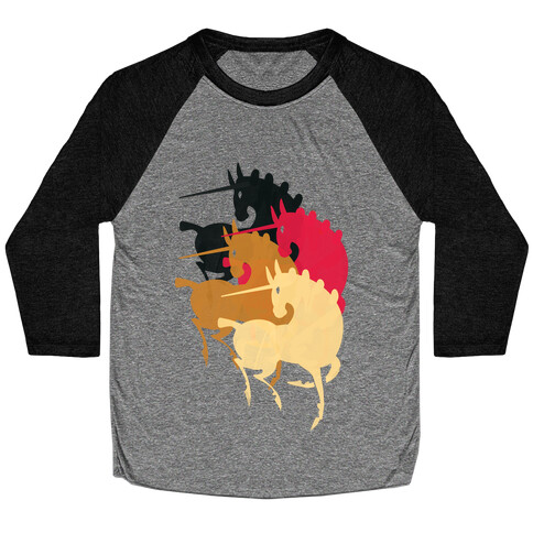 Unicorns Of The Apocalypse Baseball Tee