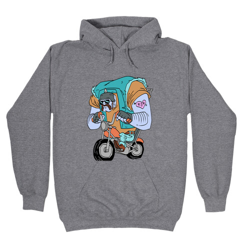 Biker Guy Hooded Sweatshirt