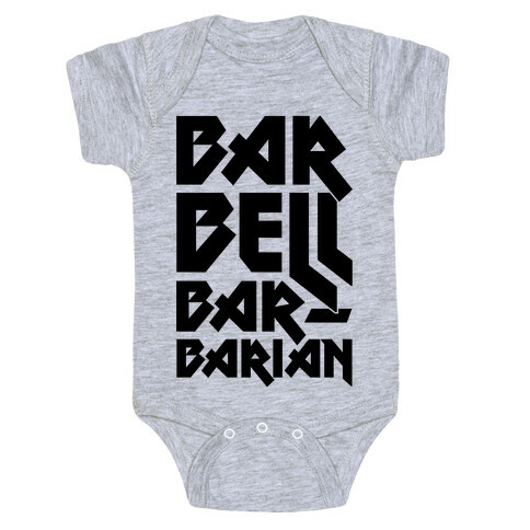 Barbell Barbarian Baby One-Piece