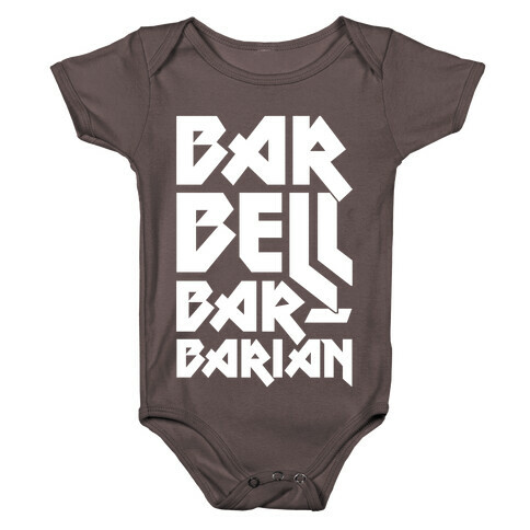 Barbell Barbarian Baby One-Piece