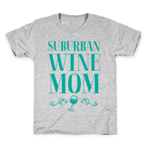 Suburban Wine Mom Kids T-Shirt