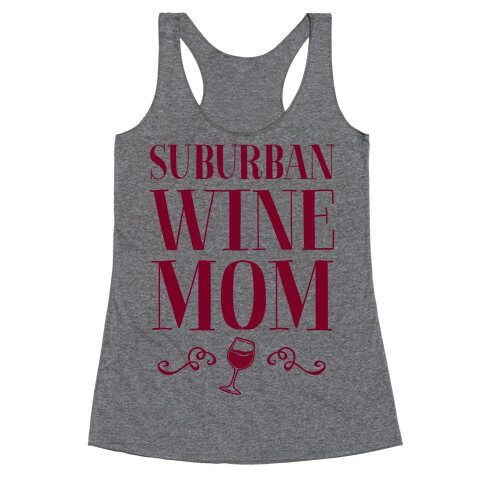 Suburban Wine Mom Racerback Tank Top