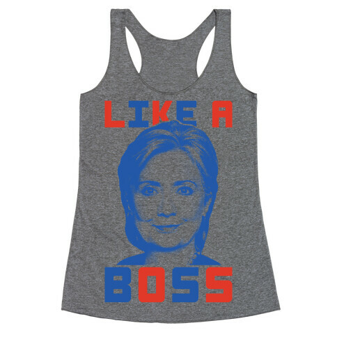 Hillary Like A Boss Racerback Tank Top
