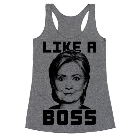 Hillary Like A Boss Racerback Tank Top