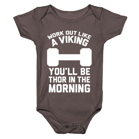 Work Out Like A Viking Baby One-Piece