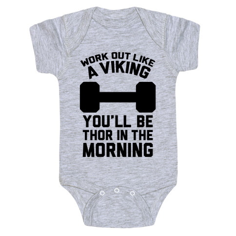 Work Out Like A Viking Baby One-Piece