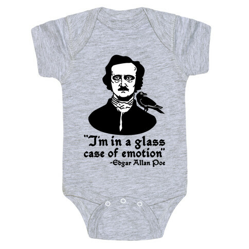 Poe in a Glass Case of Emotion Baby One-Piece