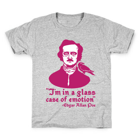 Poe in a Glass Case of Emotion Kids T-Shirt