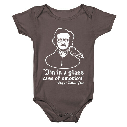 Poe in a Glass Case of Emotion Baby One-Piece