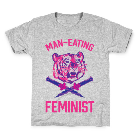 Man-Eating Feminist Kids T-Shirt