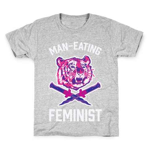 Man-Eating Feminist Kids T-Shirt