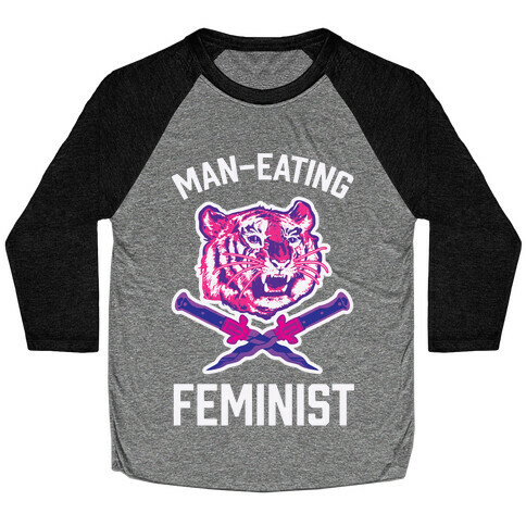 Man-Eating Feminist Baseball Tee