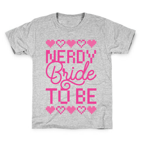 Nerdy Bride To Be Kids T-Shirt