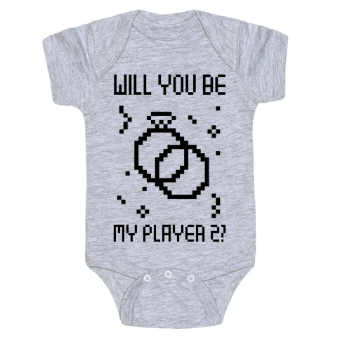 Will You Be My Player 2 Baby One-Piece