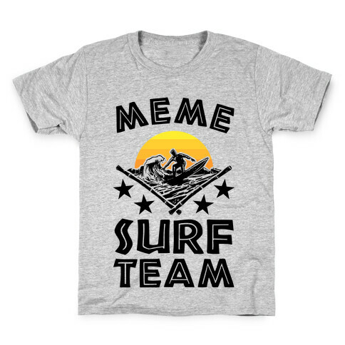 Meme Surf Team Kids T-Shirt