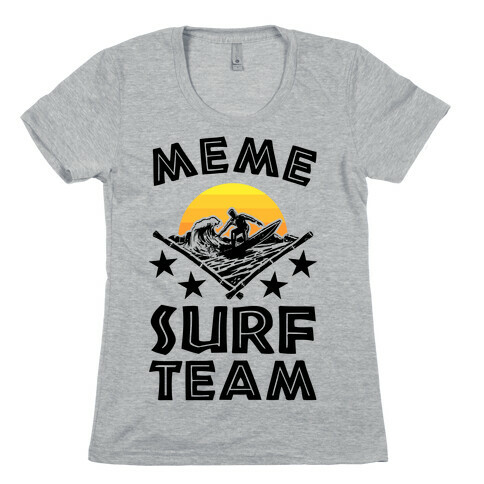 Meme Surf Team Womens T-Shirt