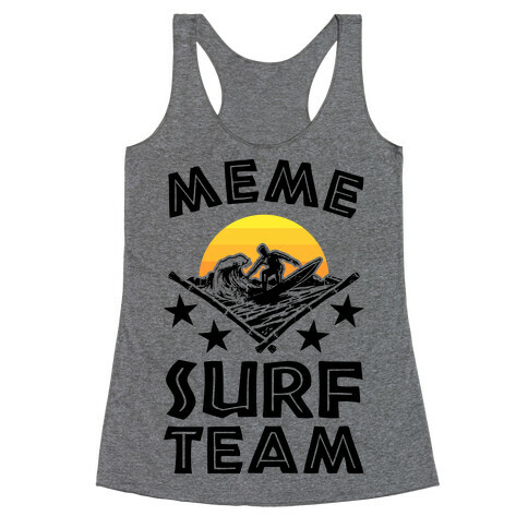 Meme Surf Team Racerback Tank Top