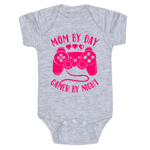 Mom By Day Gamer By Night Baby One-Piece