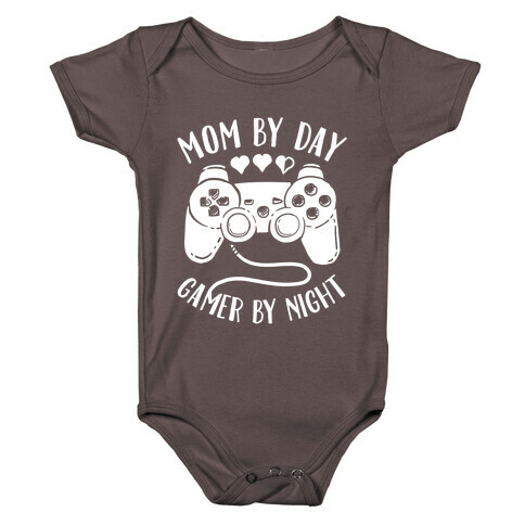 Mom By Day Gamer By Night Baby One-Piece