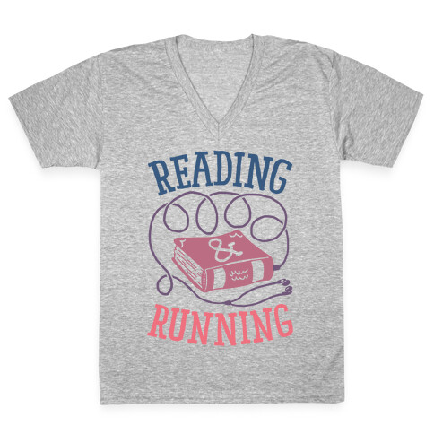 Reading & Running V-Neck Tee Shirt