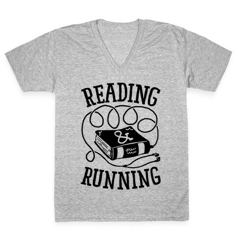 Reading & Running V-Neck Tee Shirt