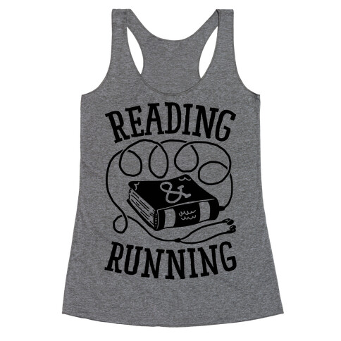 Reading & Running Racerback Tank Top