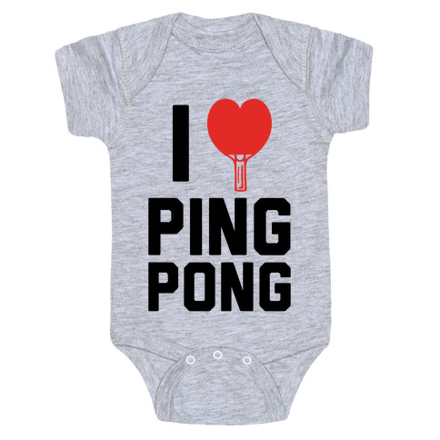 I Love Ping Pong Baby One-Piece
