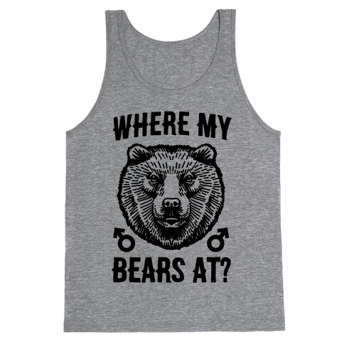 Where My Bears At? Tank Top